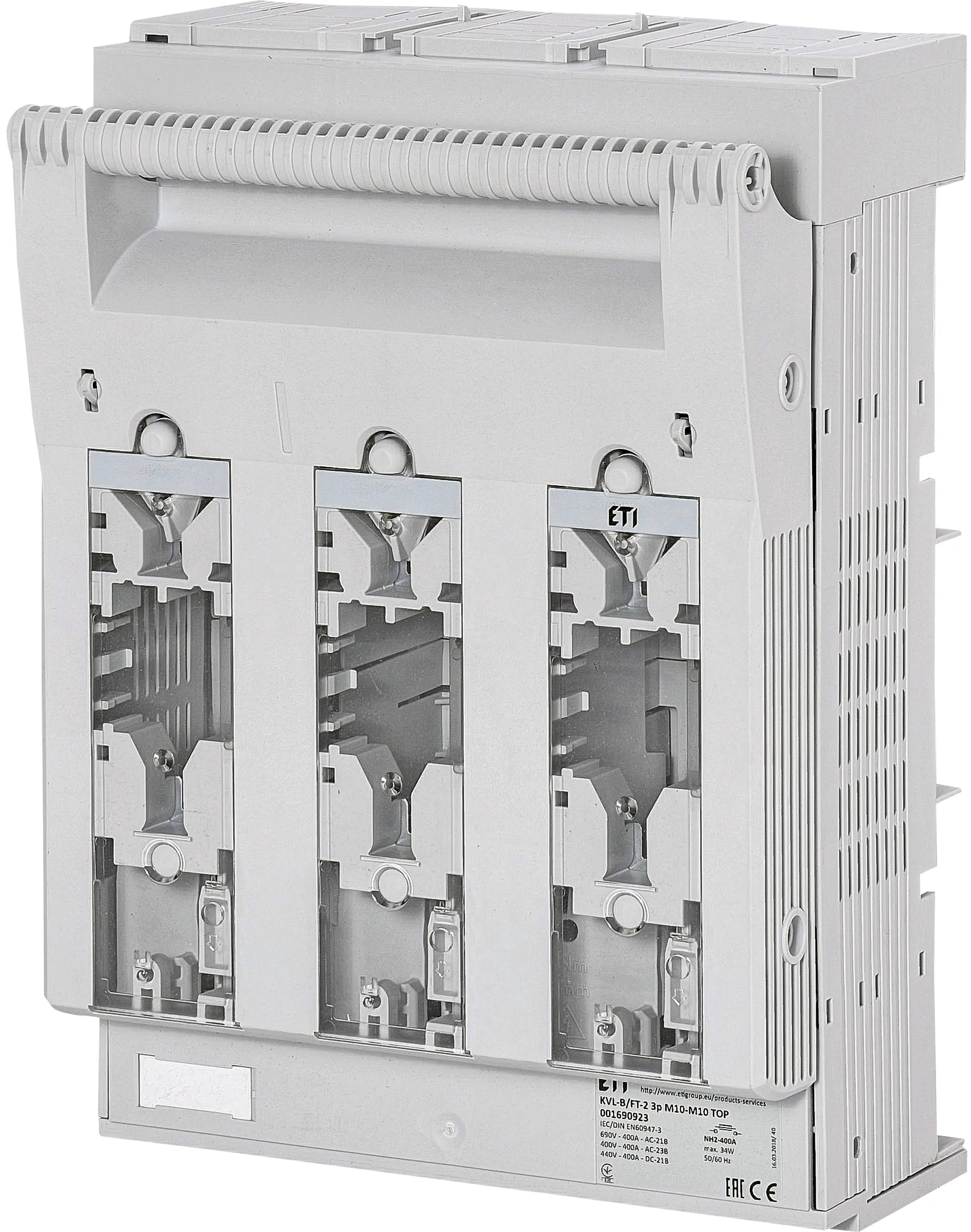 Fuse switch disconnector KVL-B/FT-2 3p M10-M10 TOP 001690923