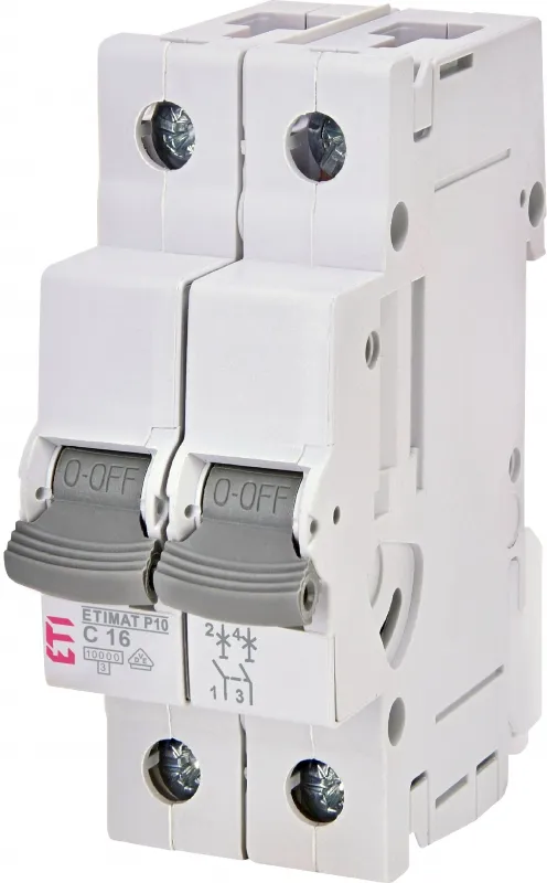 Miniature circuit breaker ETIMAT P10 1p+N B6  15kA 001901607