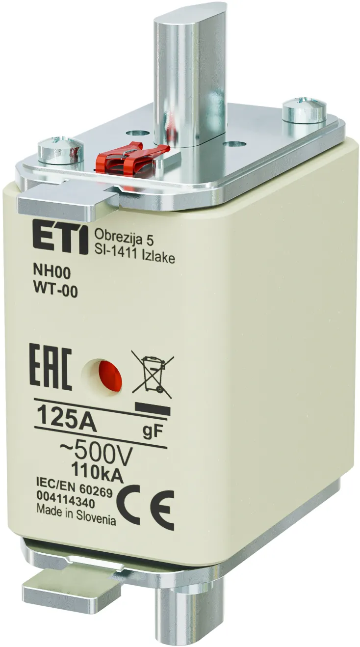 Fuse link NH00/WT-00 gF 125A/500V 004114340