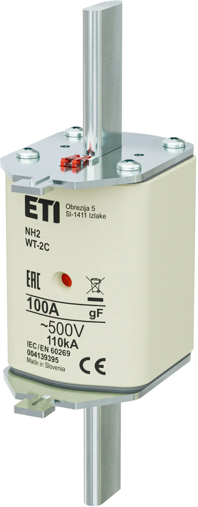 Fuse link NH2/WT-2C gF 100A/500V 004139395