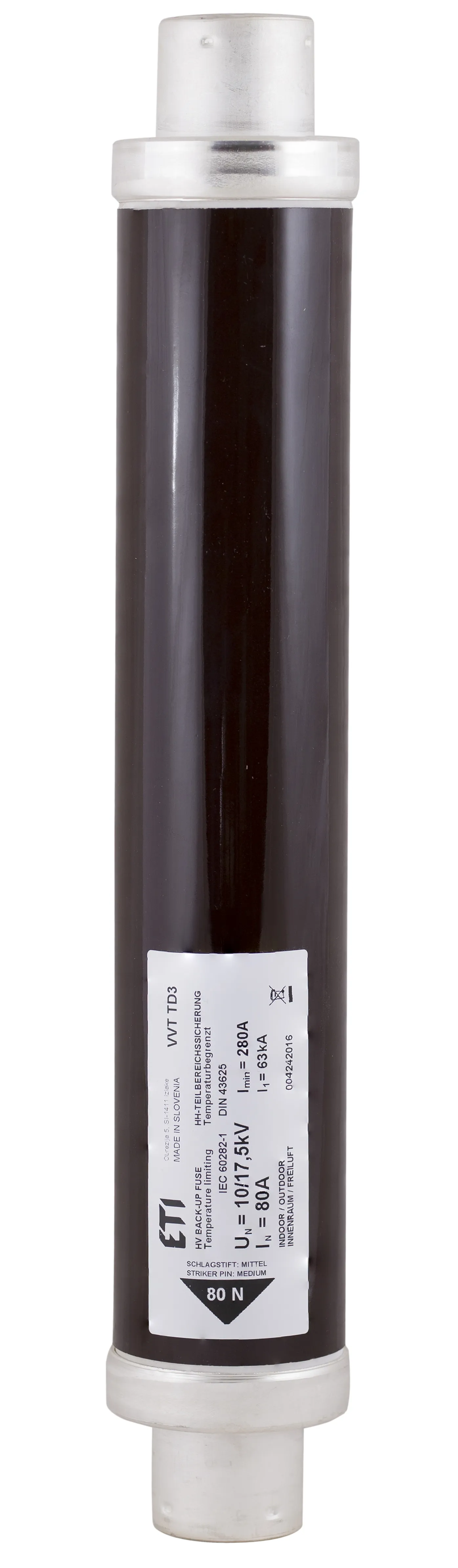 Fuse link VVT-D3 17,5kV/2A 004242003