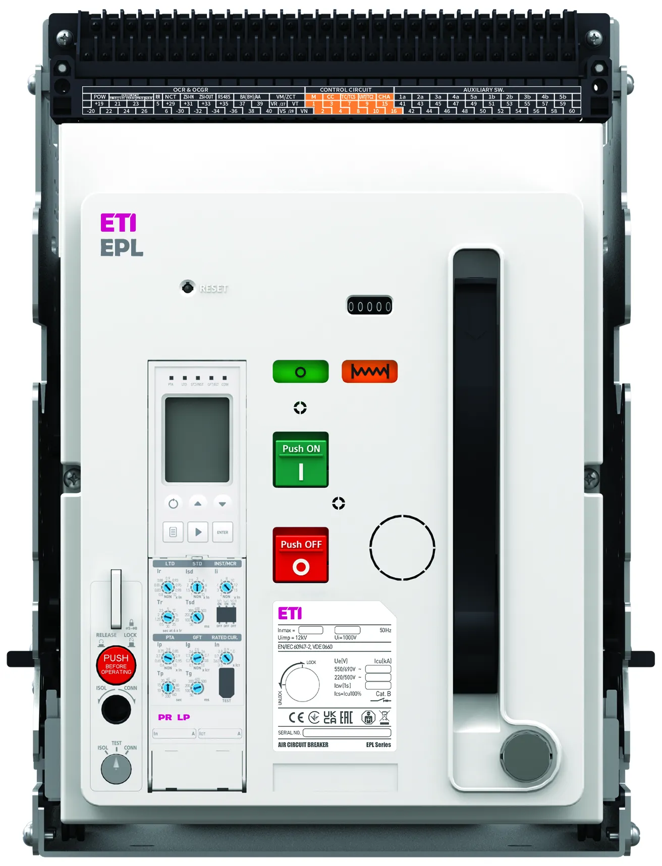 Air Circuit Breaker EPL-08 4H AD/M2C2S2/PR-LP 004695709