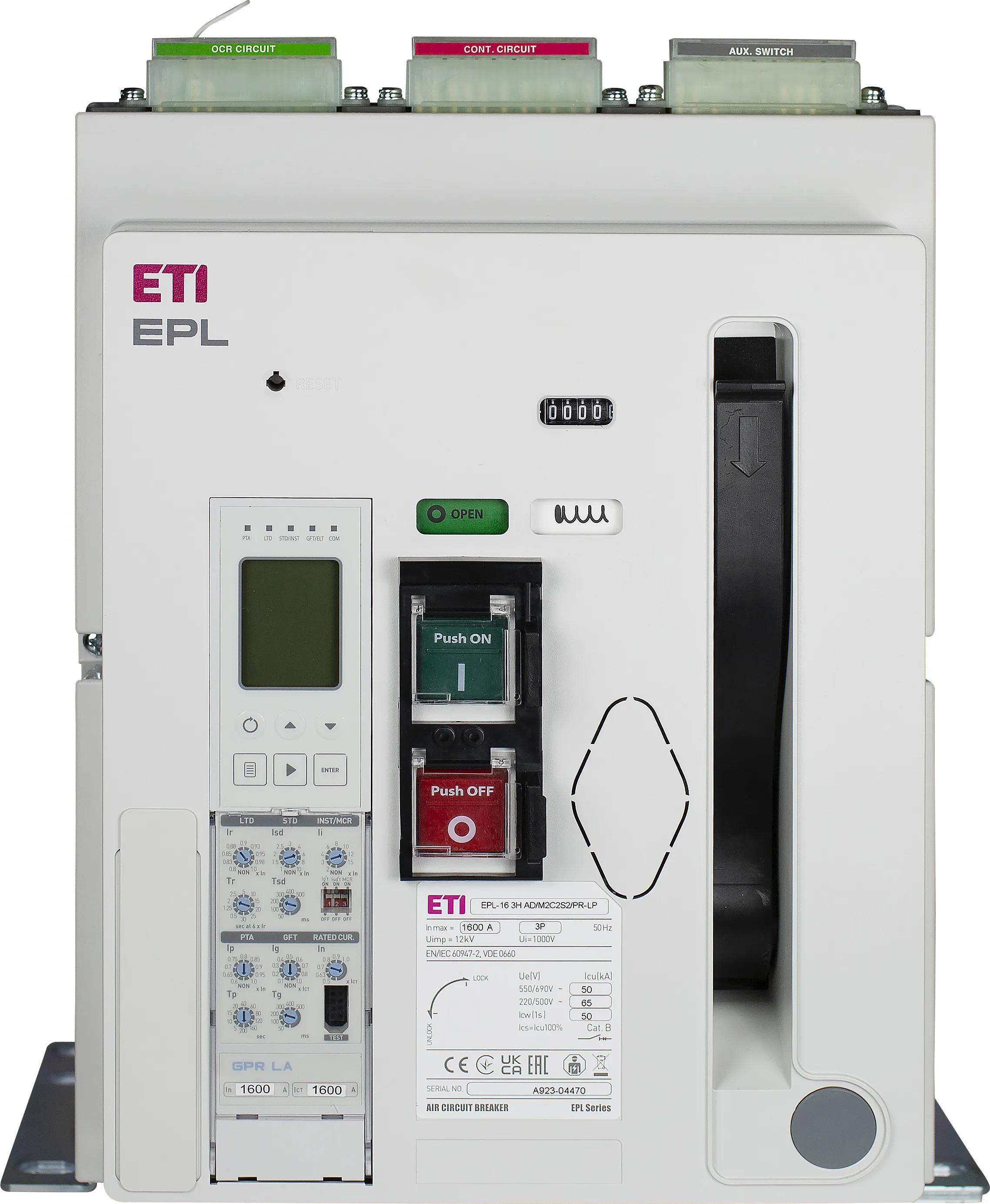 Air Circuit Breaker EPL-20 3H BF/M2C2S2/PR-LP 004695721