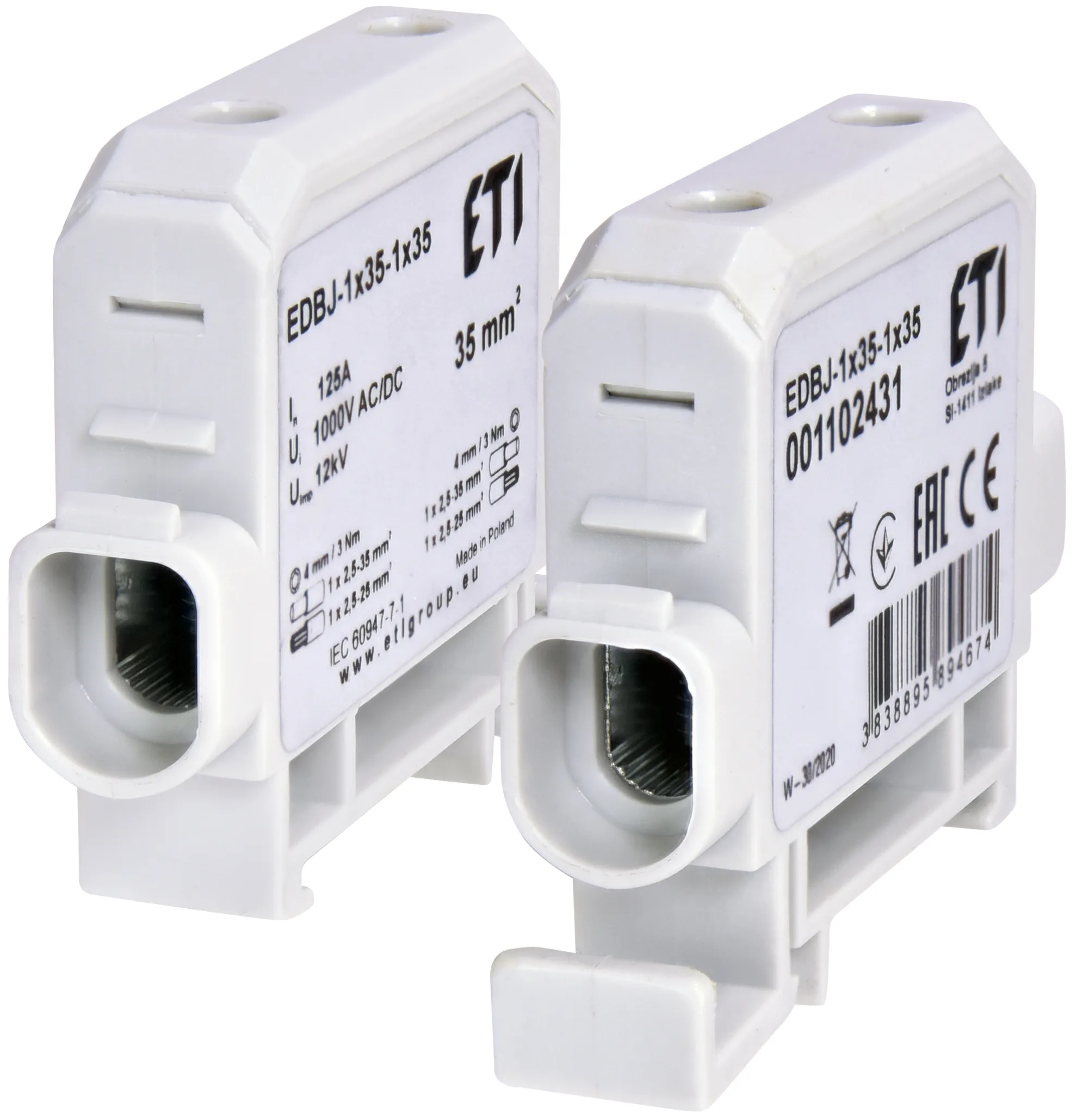 Conductor connection clamps EDBJ-1x35-1x35 001102431