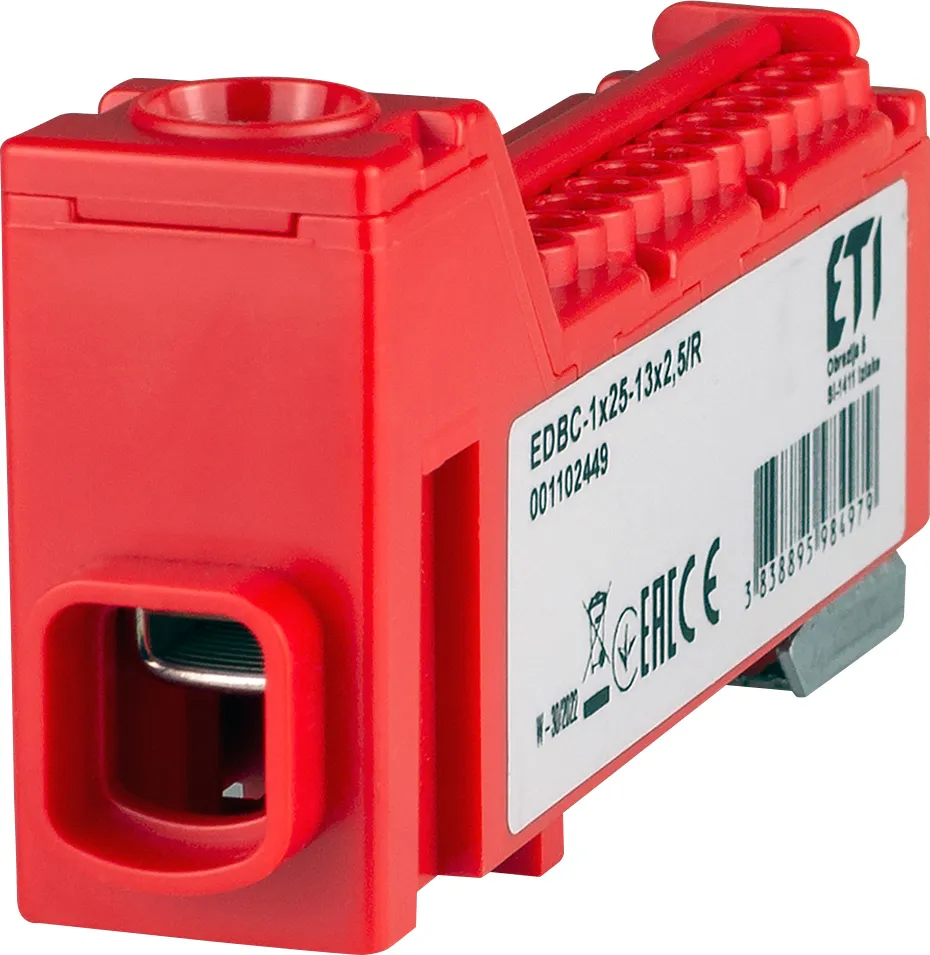 Distribution block EDBC-1x25-13x2,5/R 001102449