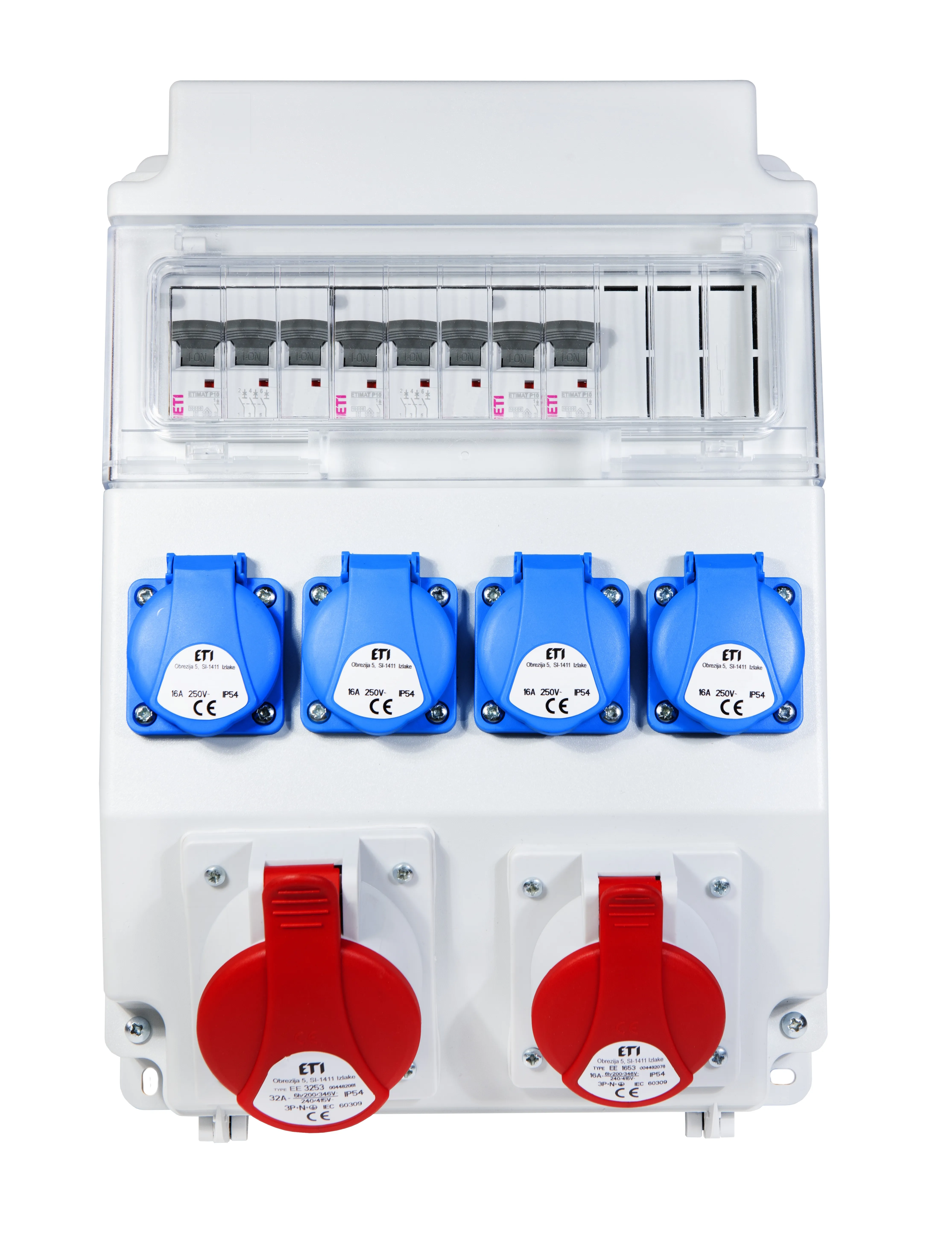 Assemblied distribution box EDS11 4/2 16/32 B 001105414