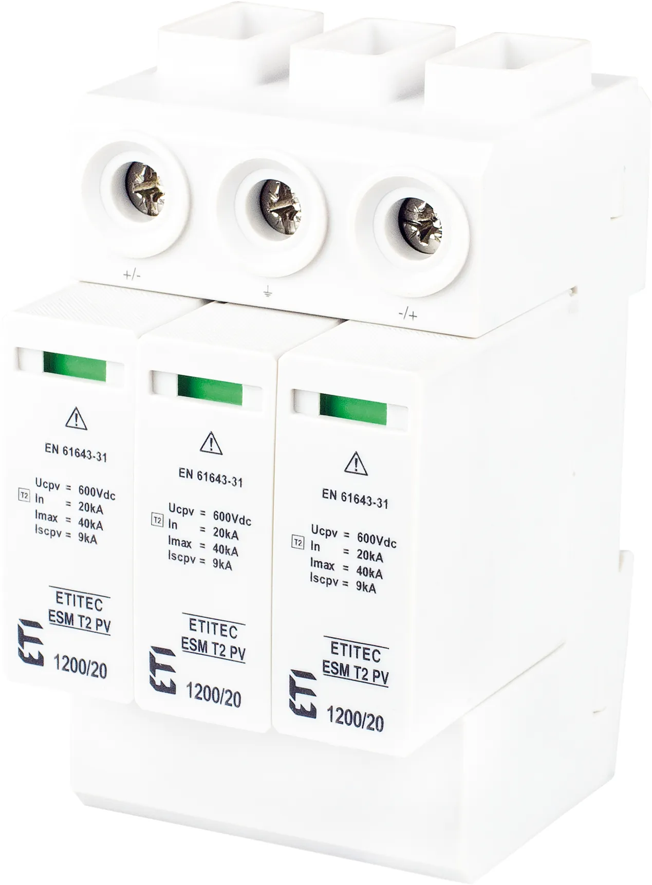 Surge arrester ETITEC ESM T2 PV 1200/20 Y 002440680