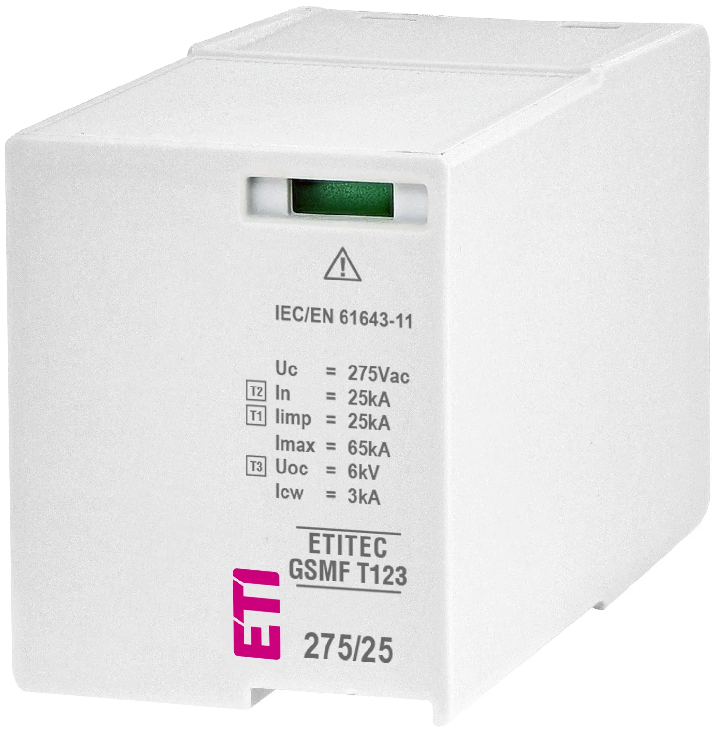 Surge arrester MOD. GSMF T123 275/25 002440725