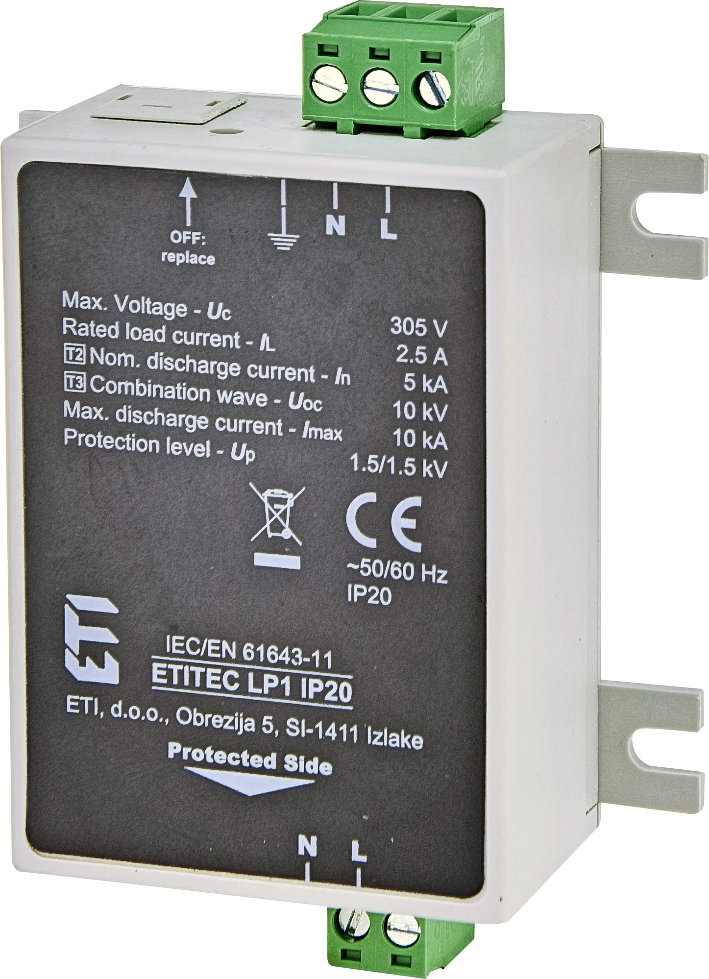 Surge arrester ETITEC LP1 IP20 002442981