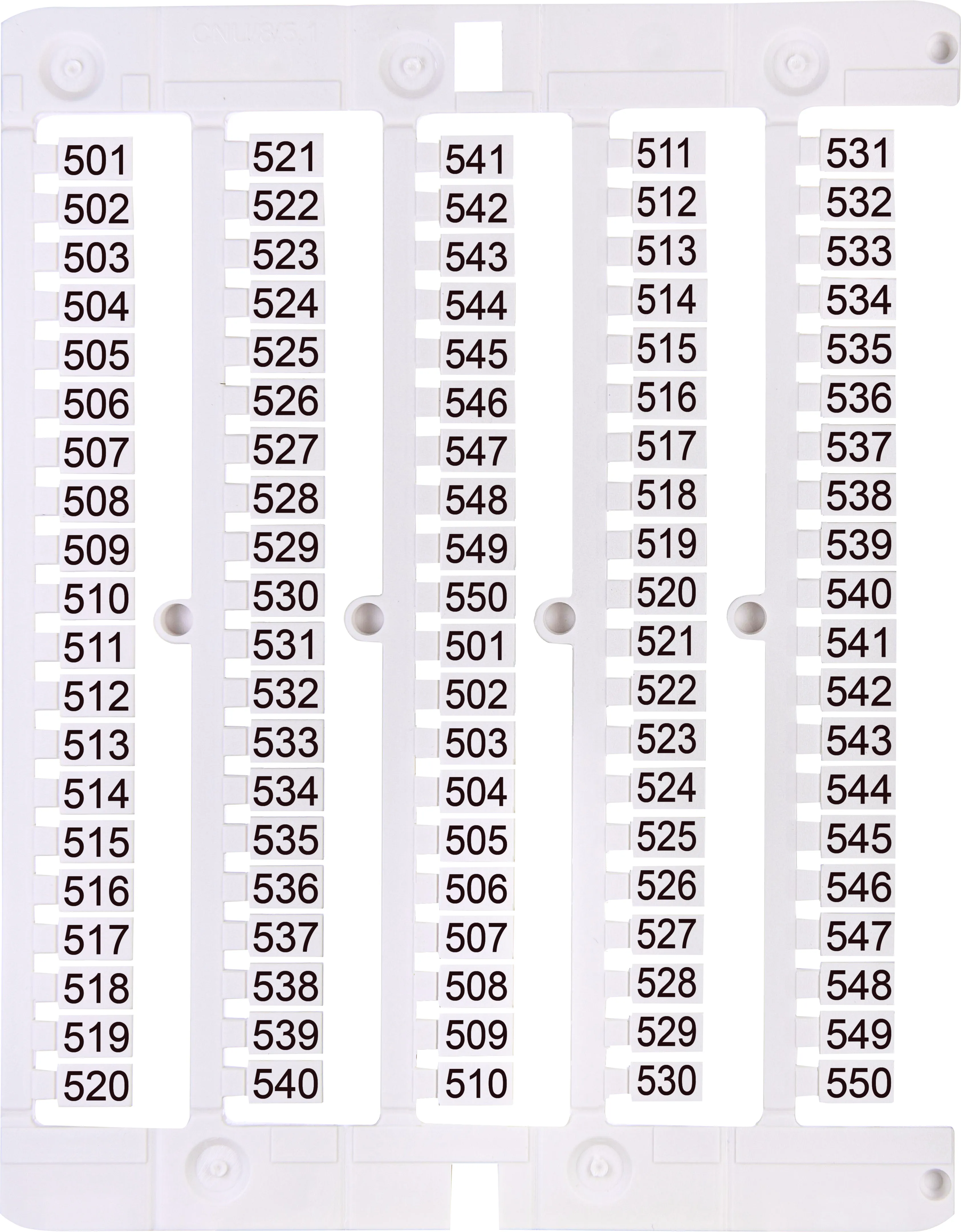 Designation plate ES-NU0851501 003903087