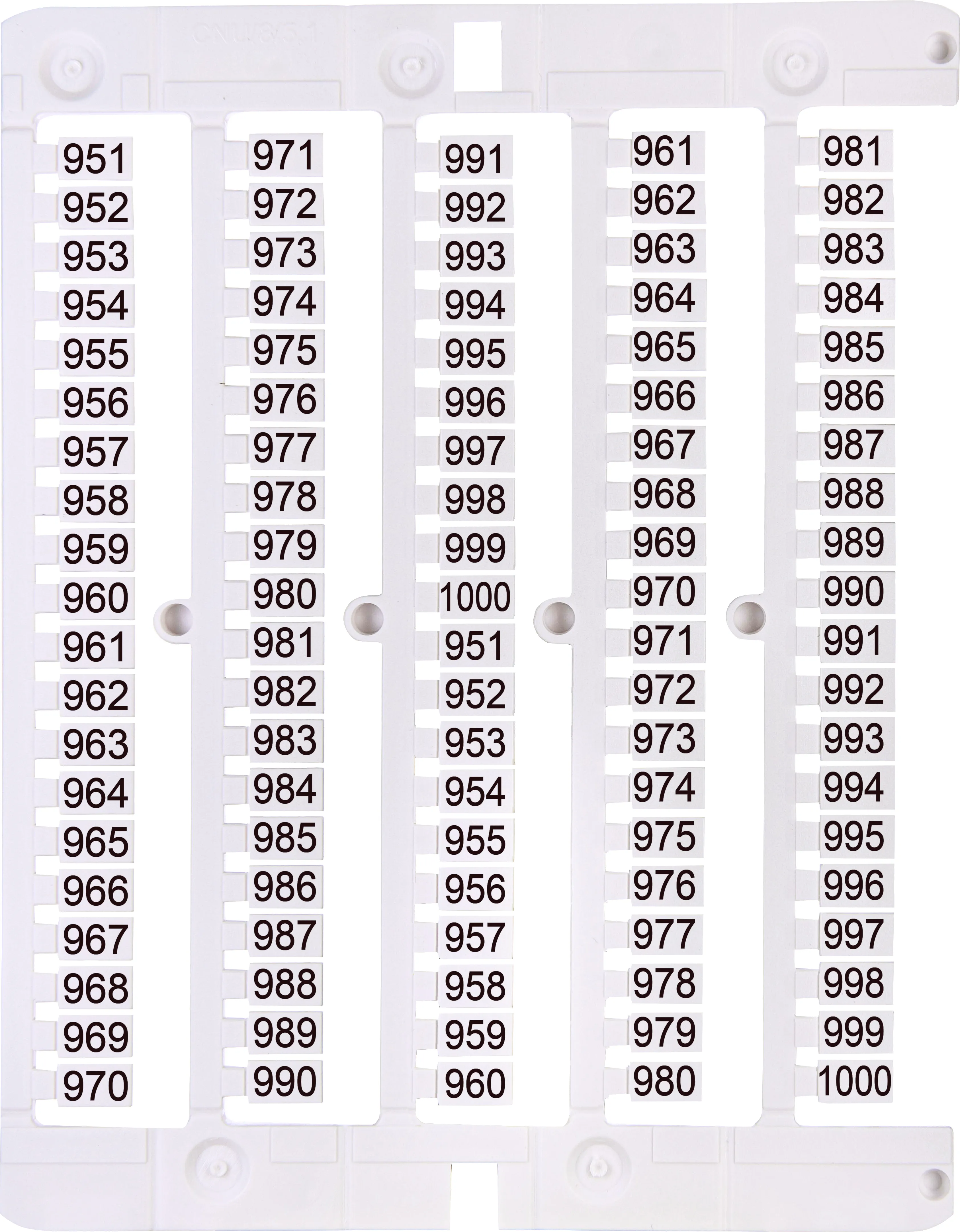 Designation plate ES-NU0851951 003903096