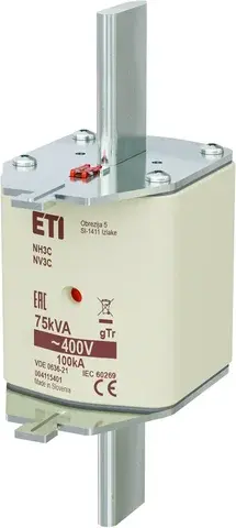 Fuse link NH3C gTr 108A/400V/75kVA 004115401