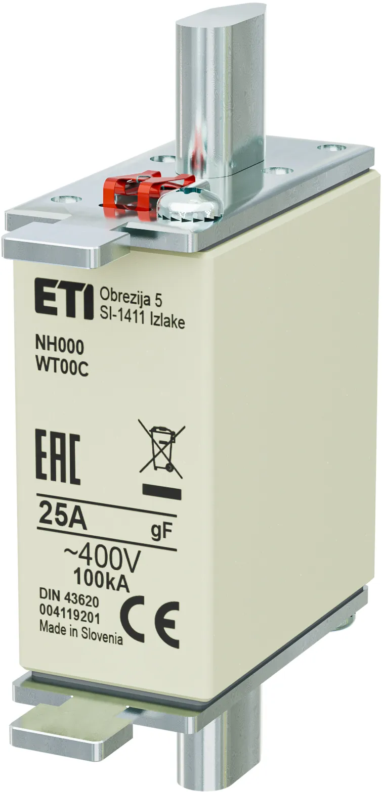 Fuse link NH000 gF 25A/400V 004119201