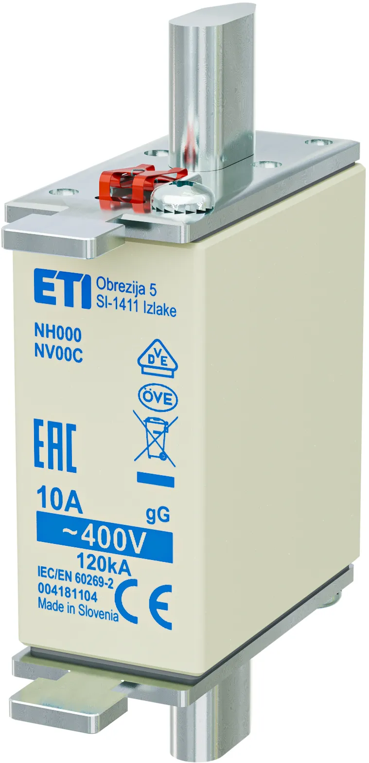 Fuse link NH000 gG 10A/400V 004181104