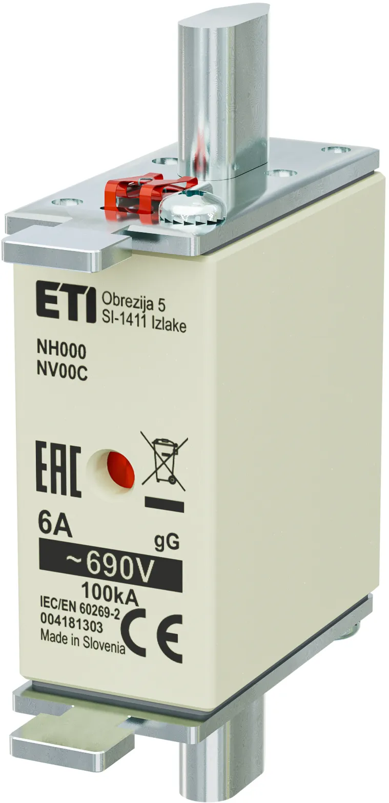 Fuse link NH000 gG 6A/690V 004181303