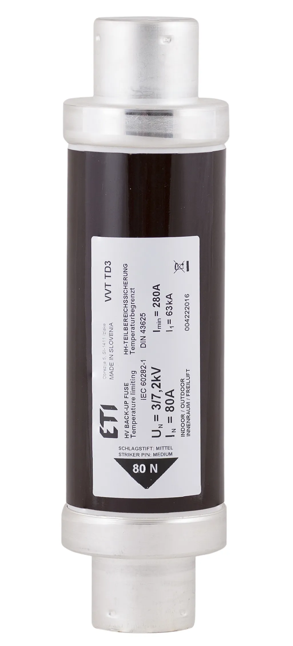 Fuse link VVC3 7,2kV/4A 292 004220504