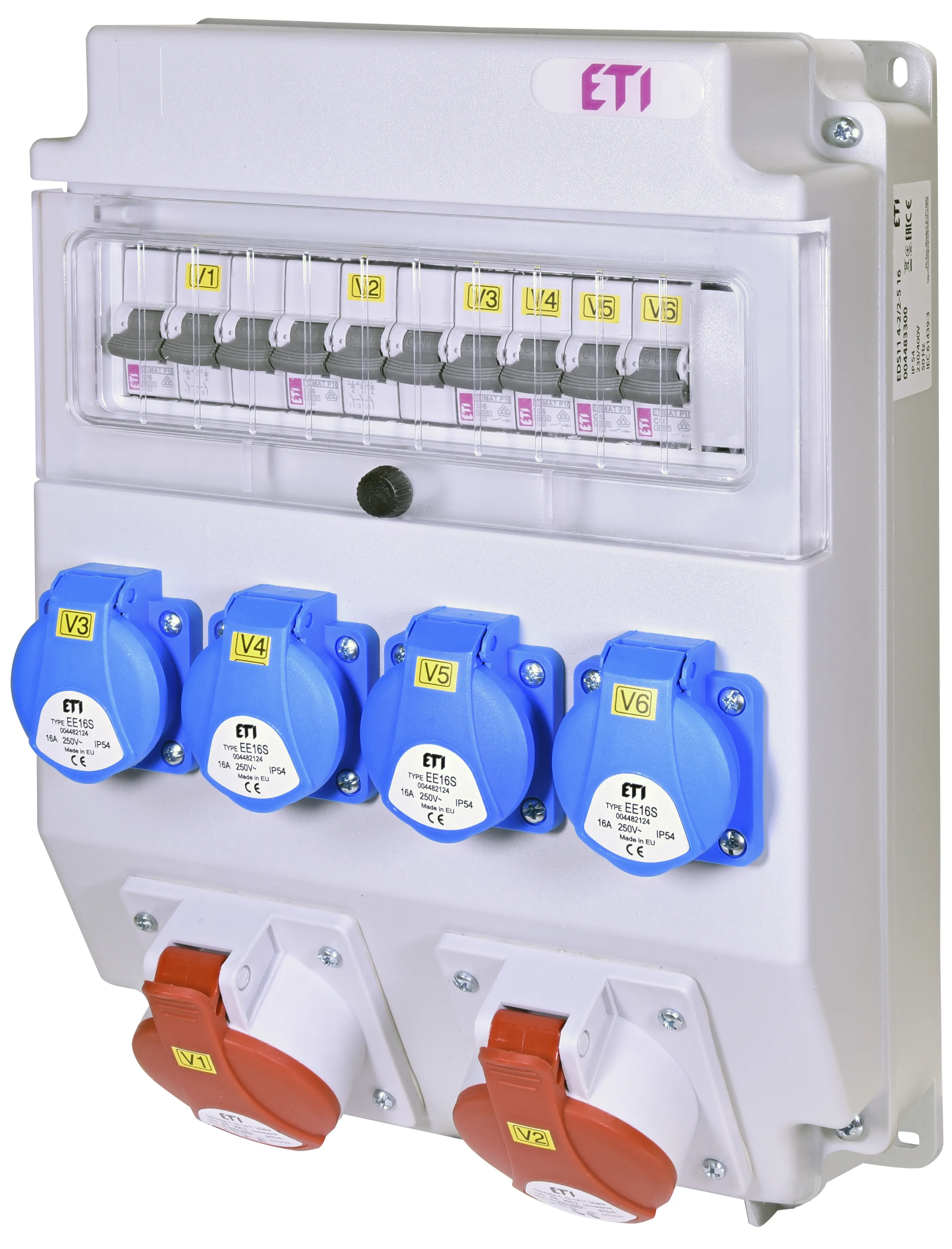 Assemblied distribution box EDS11 RCD 4-2/2-5 16 004483309