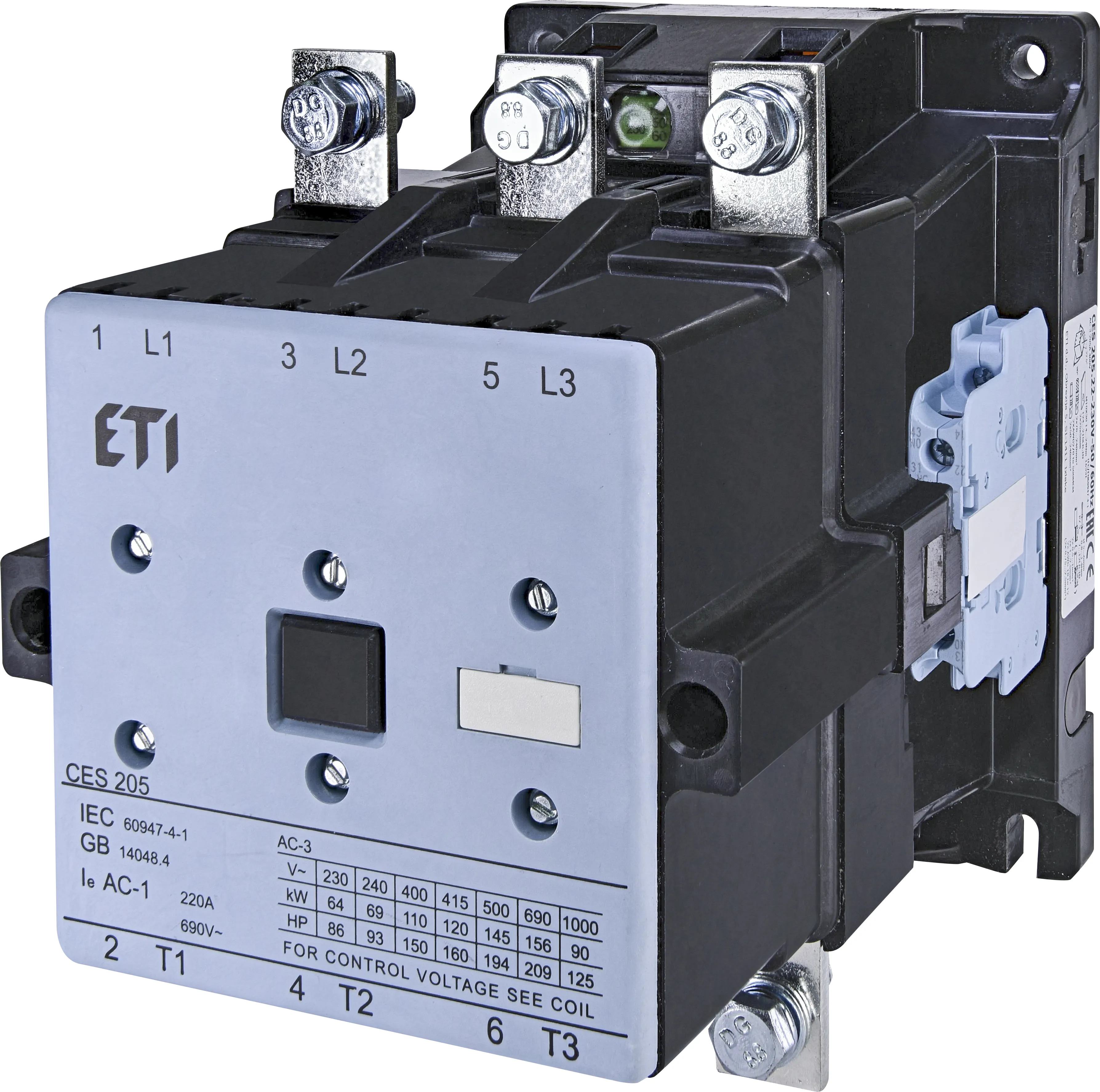 Motor contactor CES 205.22-230V-50/60Hz 004646570