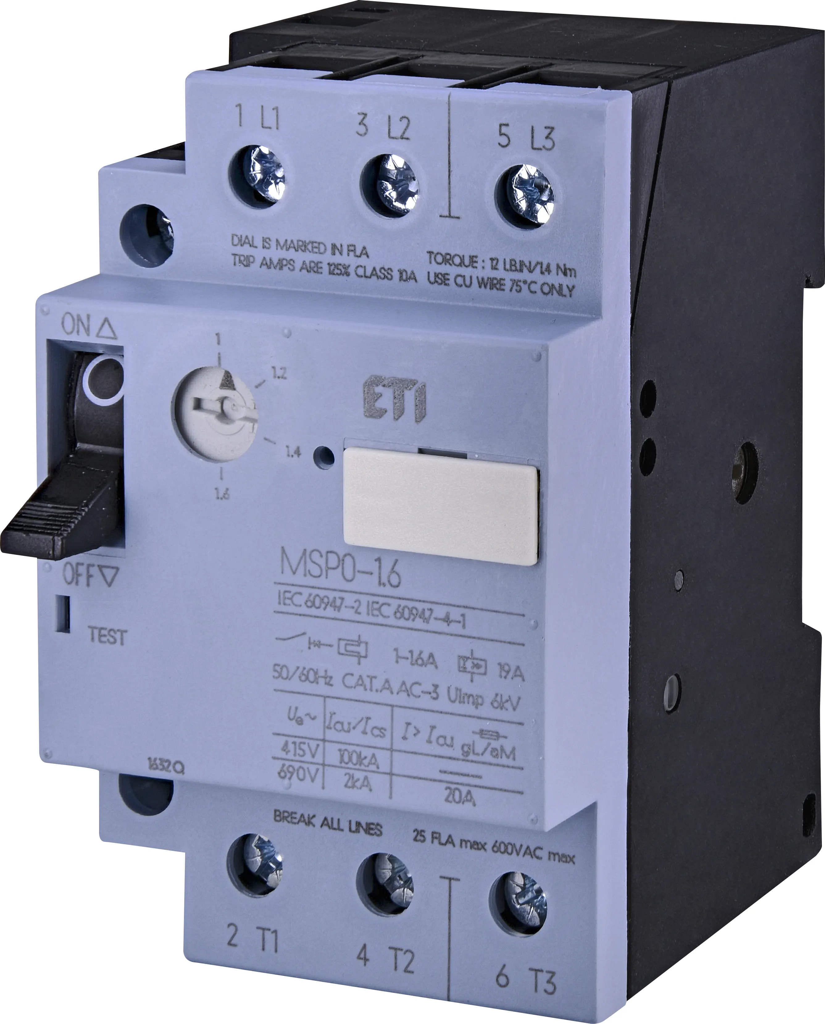 Mot.protec.circuit breaker MSP0-1,6 004646620